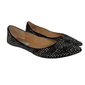 Steve Madden Vegas Almond Toe Rhinestone Flats Size 6.5